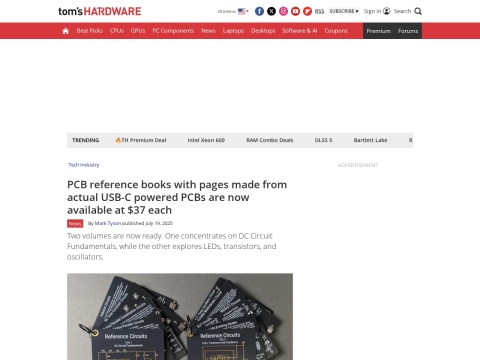 Preview for pcb reference books with pages made from actual usb c powered pcbs are now available at usd37 each
