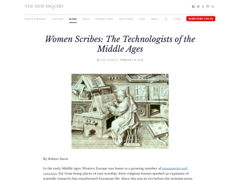 Preview for Women Scribes: The Technologists of the Middle Ages