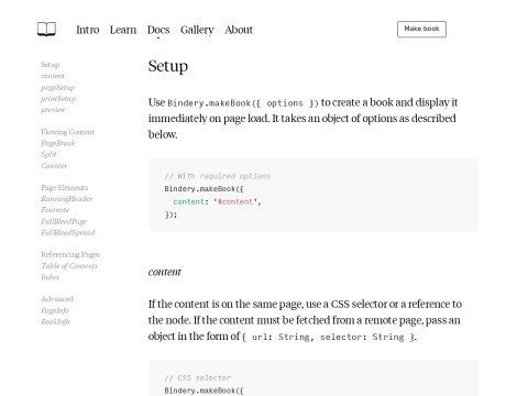 Preview for Binder.js Docs