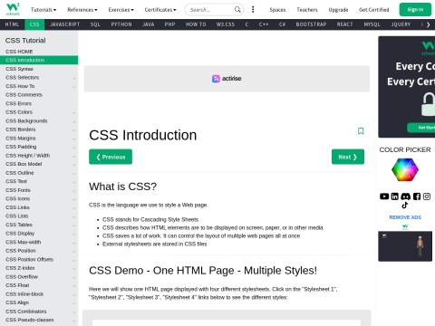 Preview for CSS Basics