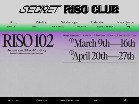 Preview for Secret Riso Club (Brooklyn)