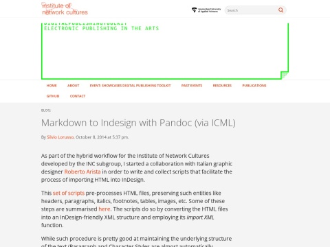 Preview for Markdown to Indesign with Pandoc