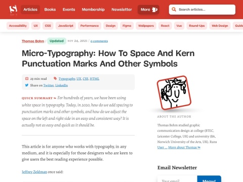 Preview for Micro-Typography: Space, Kern, Punctuation, Marks, and Symbols